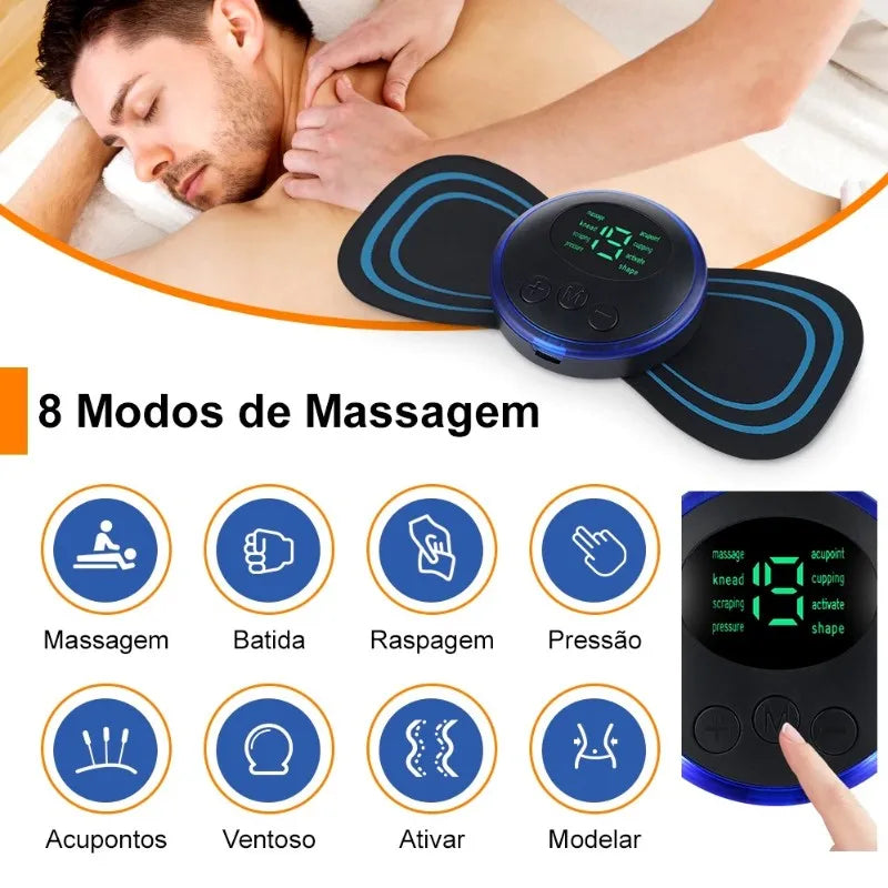 Mini Massageador Portátil USB - Alivio de dores musculares